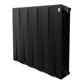 Радиатор биметаллический Royal Thermo PianoForte 500 Чёрный - 10 секц., фото 