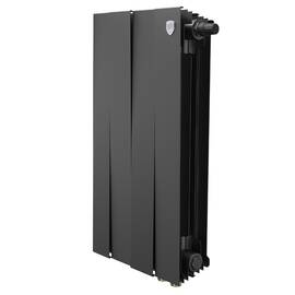 Радиатор биметаллический Royal Thermo PianoForte 500 Чёрный VR80 - 4 секц., фото 