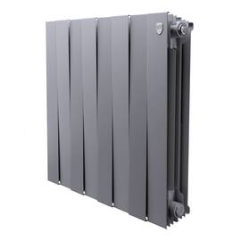 Радиатор биметаллический Royal Thermo PianoForte 500 Серебристый - 8 секц., фото 