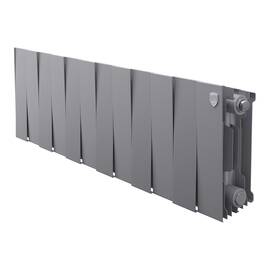 Радиатор биметаллический Royal Thermo PianoForte 200 Серебристый - 12 секц., фото 
