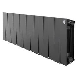 Радиатор биметаллический Royal Thermo PianoForte 300 Чёрный - 16 секц., фото 
