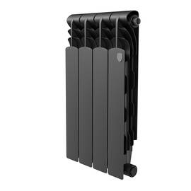 Радиатор биметаллический Royal Thermo Revolution B 500 Чёрный – 4 секц., фото 