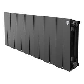 Радиатор биметаллический Royal Thermo PianoForte 300 Чёрный - 14 секц., фото 