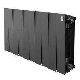 Радиатор биметаллический Royal Thermo PianoForte 300 Чёрный - 10 секц., фото 