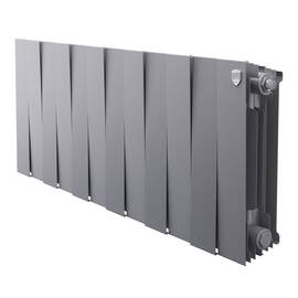 Радиатор биметаллический Royal Thermo PianoForte 300 Серебристый - 12 секц., фото 
