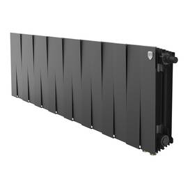 Радиатор биметаллический Royal Thermo PianoForte 300 Чёрный VR80 - 16 секц., фото 