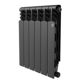 Радиатор биметаллический Royal Thermo Revolution B 500 Чёрный – 6 секц., фото 