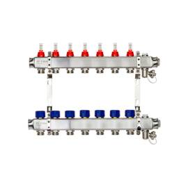 Комплект коллекторов РИДАН SSM-7RF set с расход.,кроншт.,руч.воздух.,слив.кран. и торц.заглуш., фото 