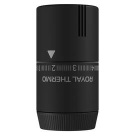 Термоголовка жидкостная Royal Thermo Design М30х1,5 (черный soft touch), фото 