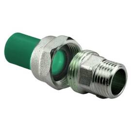 Муфта комбинированная разъемная ПП AntiFire D63-2"НР Green, фото 