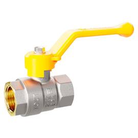 Кран шаровой латунный для газа LD Pride 47.50.В-В.Р GAS Ду 50 Ру 25 (рычаг с бир.), фото 