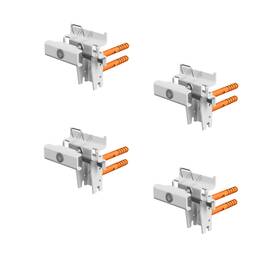 Комплект настенных кронштейнов Royal Thermo Insignia Design Fix RAL9016 х 4, фото 