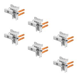 Комплект настенных кронштейнов Royal Thermo Insignia Design Fix RAL9016 х 6, фото 