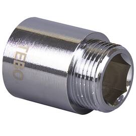 Удлинитель TEBO хромированный ВН/НАР 1/2"x25 мм (45/360), фото 