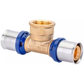 Тройник пресс для металлопластиковых труб Usystems MLC Plus 20-Rp1/2"ВР-20, фото 