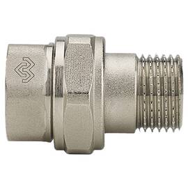 Разъемное соединение Varmega ВР-НР 1/2", с уплотнением o-ring, никелированное, фото 