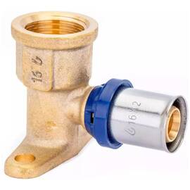 Водорозетка пресс для металлопластиковых труб Usystems MLC Plus 20-Rp1/2"ВР, фото 