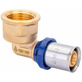 Угольник пресс для металлопластиковых труб Usystems MLC Plus 26-Rp1"ВР, фото 