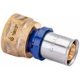 Штуцер обжимной для металлопластиковых труб Usystems MLC 40-Rp1 1/4"ВР, фото 