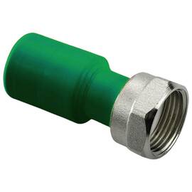 Муфта ПП AntiFire с накидной гайкой D40-1 1/4" Green 034041, фото 