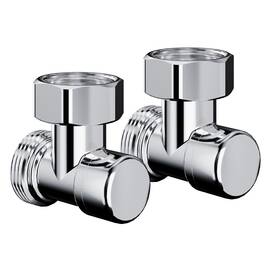 Набор нижнего подключения Royal Thermo Design угловой раздельный 3/4х3/4ЕК (хром), фото 