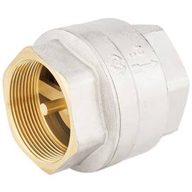 Клапан обратный Varmega с латунным седлом VM04806, 2", никелированный, фото 