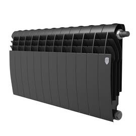 Радиатор биметаллический Royal Thermo BILINER B 350 Чёрный VR80 - 12 секц., фото 