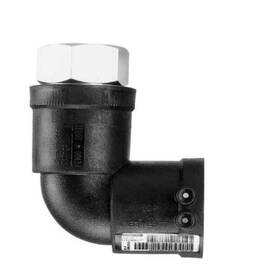 Переход-отвод 90 гр. ПЭ-ВП/сталь с внутренней резьбой WUSTM d63x2" SDR 11 Frialen, фото 