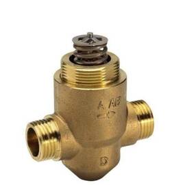 Клапан VZ 2 двухходовой Ду 15, Ру 16, Kvs 0,25 м3/ч, н/р, T= 120 °С, латунь,ход штока 5,5 мм, фото 