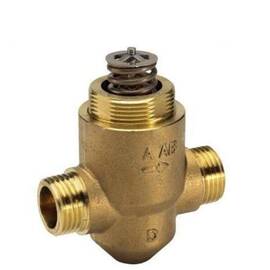 Клапан VZ 2 двухходовой Ду 15, Ру 16, Kvs 0,4 м3/ч, н/р, T= 120 °С, латунь,ход штока 5,5 мм, фото 