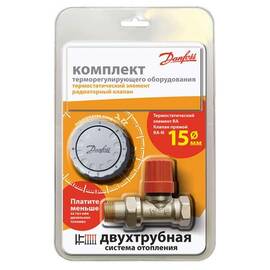 Комплект терморегулятора RA-N/RA 2940 Ду 15, прямой, для двухтрубной системы отопления, фото 
