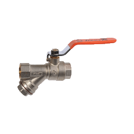 Кран шаровый с фильтром Terma-R 1/2", в-в, ручка, фото 