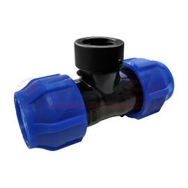 Тройник компрессионный переходной с внутренней резьбой 40-1/2"-40  (20/4) VALFEX, фото 