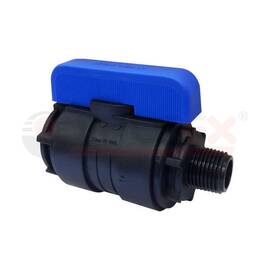 Кран шаровой компрессионный НР/ВН резьба разборный 1 1/4"-1"Ду33 (18/3) (Valfex), фото 