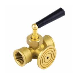 Кран д/ман лат 1064 G1/2&quot;-М20х1,5 Ру16 м/м рук фл Aquasfera 1064-01, фото 