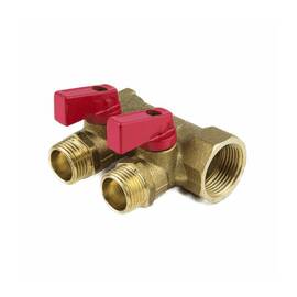 Коллектор лат шар/к красн 3/4&quot; м/р 2в 1/2&quot; н/р 35мм Aquasfera 9026-01, фото 