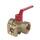 Кран д/ман лат 11б18бк(ф)1 G1/2&quot; Ру16 м/м рук фл SantechSystems, фото 