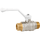 Кран шаровой латунный LD Pride 47.25.Н-Н.Б (White) Ду 25 Ру 40 нр-нр, бабочка, фото 