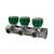 Коллектор лат клап рег 3/4&quot; м/р 4в 1/2&quot; ПУ н/р 45мм M110 SantechSystems, фото , изображение 2
