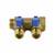 Коллектор лат шар/к син 3/4" м/р 2в 1/2" н/р 35мм Aquasfera 9025-01, фото , изображение 2