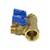 Коллектор лат шар/к син 3/4" м/р 4в 1/2" н/р 35мм Aquasfera 9025-03, фото , изображение 3