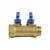 Коллектор лат шар/к син 3/4" м/р 2в 1/2" н/р 35мм Aquasfera 9025-01, фото , изображение 5