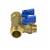 Коллектор лат шар/к син 3/4" м/р 2в 1/2" н/р 35мм Aquasfera 9025-01, фото , изображение 7