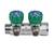 Коллектор лат клап рег 3/4" м/р 2в 1/2" ПУ н/р 45мм M110 SantechSystems, фото , изображение 4