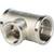 Тройник переходной STOUT никелированный ВВ 3/4"х1/2"х3/4", фото 
