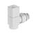 Набор дизайн-вентилей Royal Thermo CUBE, угловой (белый) 1/2", фото , изображение 4