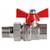 Кран шар. Valtec VT.227.N.06 BASE ВН 1" с американкой бабочка, фото , изображение 4