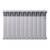 Радиатор Royal Thermo Revolution Bimetall 500 2.0/Silver Satin – 10 секц., фото , изображение 2