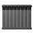 Радиатор Royal Thermo Revolution Bimetall 500 2.0/Noir Sable – 8 секц., фото , изображение 2