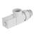 Набор дизайн-вентилей Royal Thermo CUBE, осевой (белый) 1/2", фото , изображение 3